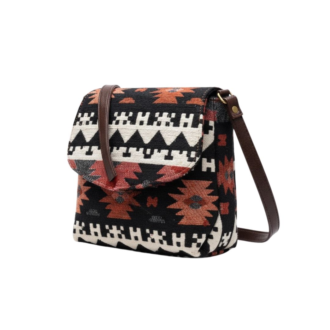 Stylish Fabric Flap Sling Bag for Everyday Use 111